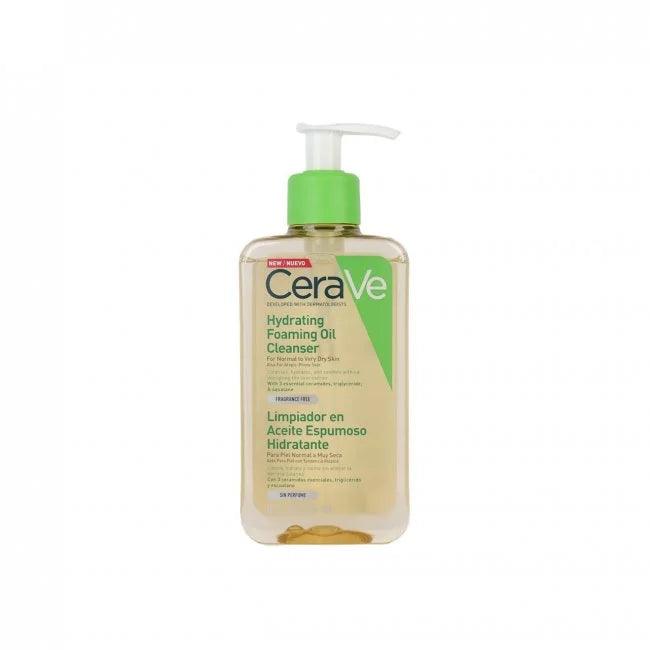 CeraVe Hydrating Foaming Oil Cleanser 236ml | Gentle Face Wash for Dry & Sensitive Skin | Daily Skincare Routine & Makeup Removal