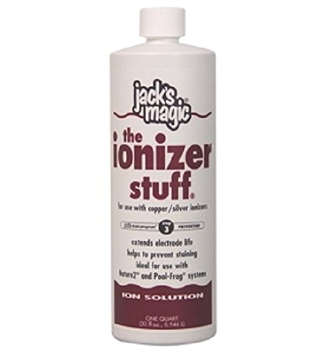 Jack's Magic JMION032 Ion Solution The Ionizer Pool Cleaner, 32 oz - Removes Stains & Restores Water Clarity for Swimming Pools & Spas