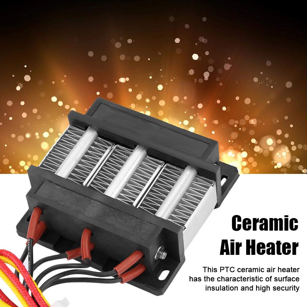 48V 200W PTC Ceramic Air Heater with Insulated Element - Efficient Heating for Small Instruments & Enclosed Spaces - Perfect for Electronics, Medical Devices, and Temperature Control Applications