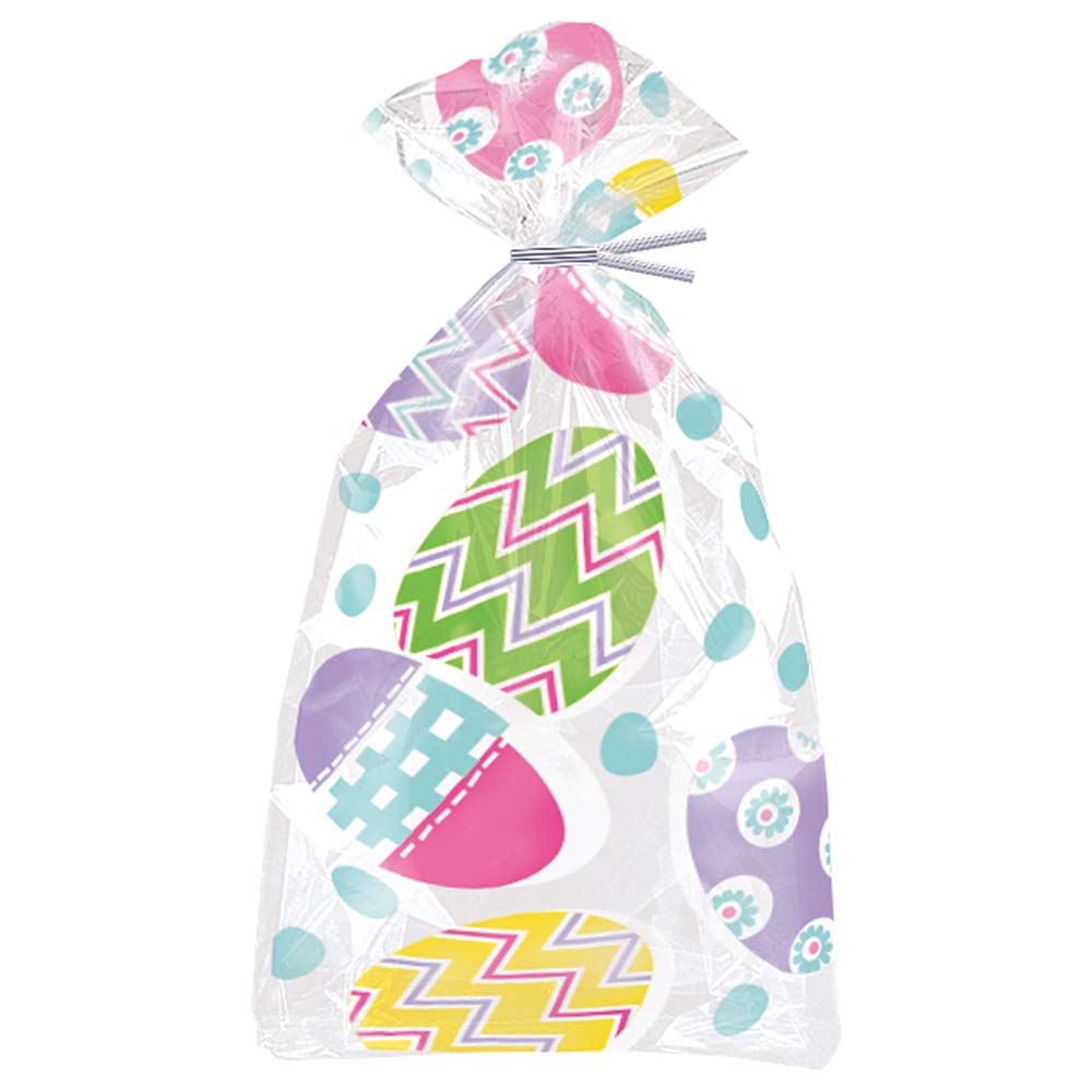 Premium Lilac Easter Cellophane Bags - 20 Pack High Quality Gift Bags for Easter Egg Hunts, Party Favors, Candy Treats & Holiday Gifting - Perfect for Easter Celebrations, Birthday Parties & Baby Showers