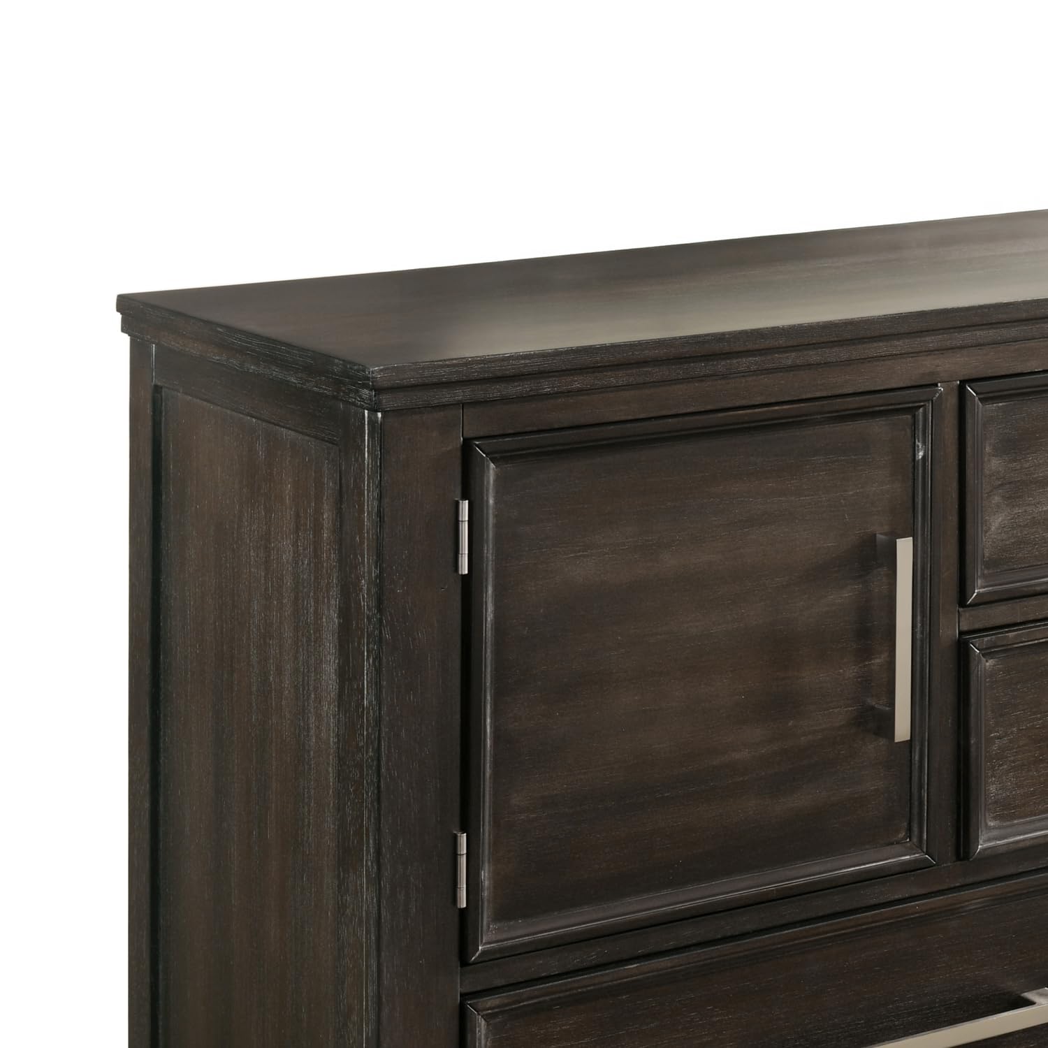 New Classic Furniture Andover Solid Wood 6-Drawer Dresser in Nutmeg Finish - Perfect for Bedroom Storage & Organization