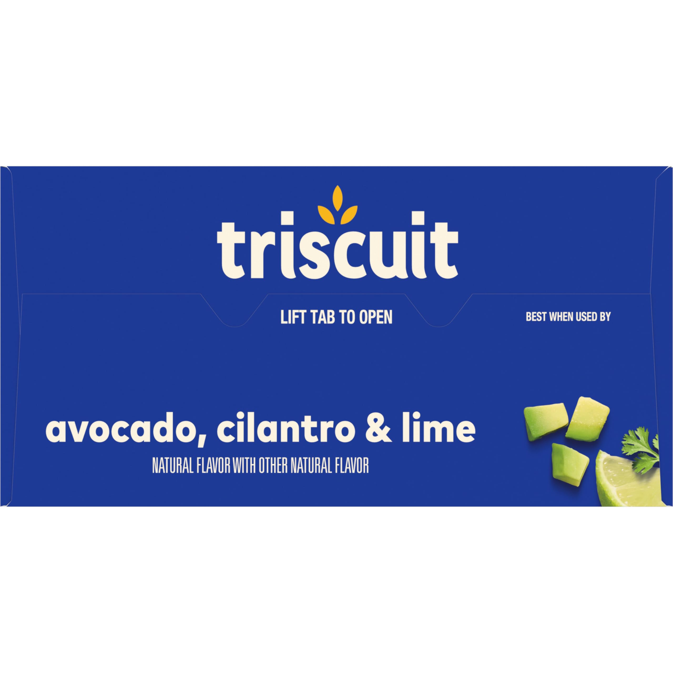 Triscuit Avocado, Cilantro & Lime Whole Grain Wheat Crackers - Healthy Lunch Snacks, Bulk Pack of 6 (8.5 oz Boxes) - Perfect for Office, School & On-the-Go Snacking