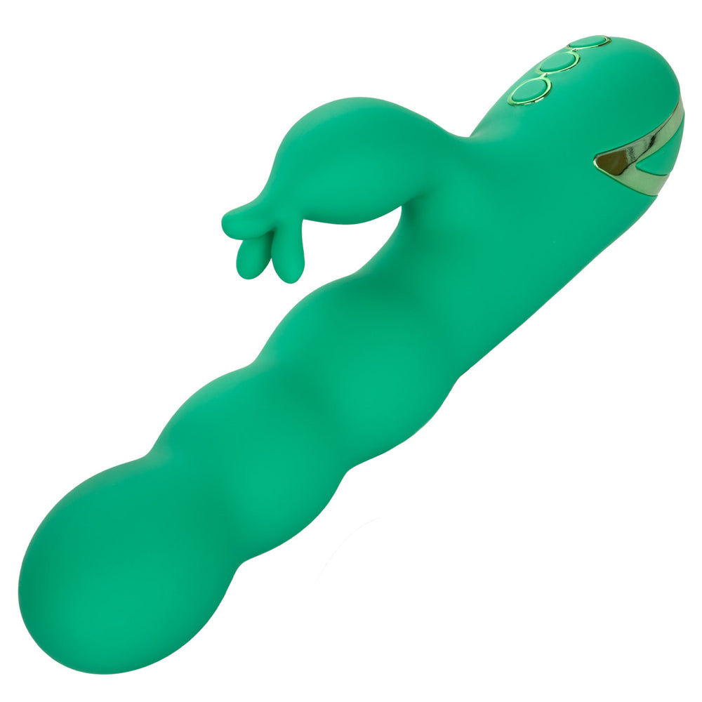 California Dreaming Sonoma Satisfier Thrusting Rabbit Vibrator - Powerful Dual Stimulation G-Spot & Clitoral Massager for Women - Perfect for Solo Play & Couples Intimacy