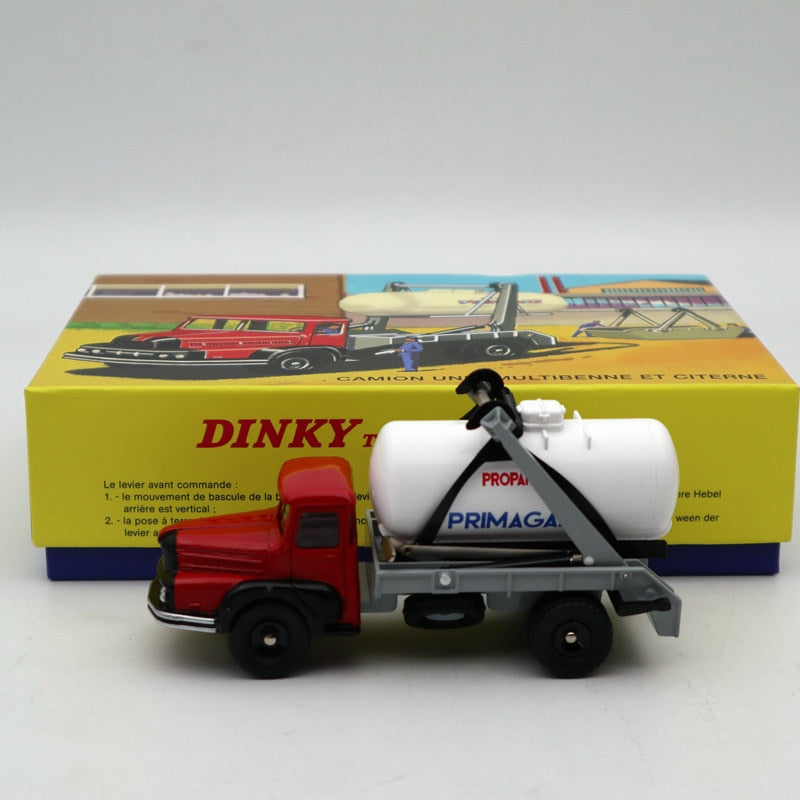 Atlas Dinky 805 Truck Unic Multibenne Marrel with Primagaz Tank - 1:43 Scale Diecast Model Car Collection - Perfect Gift for Collectors & Display for Home/Office