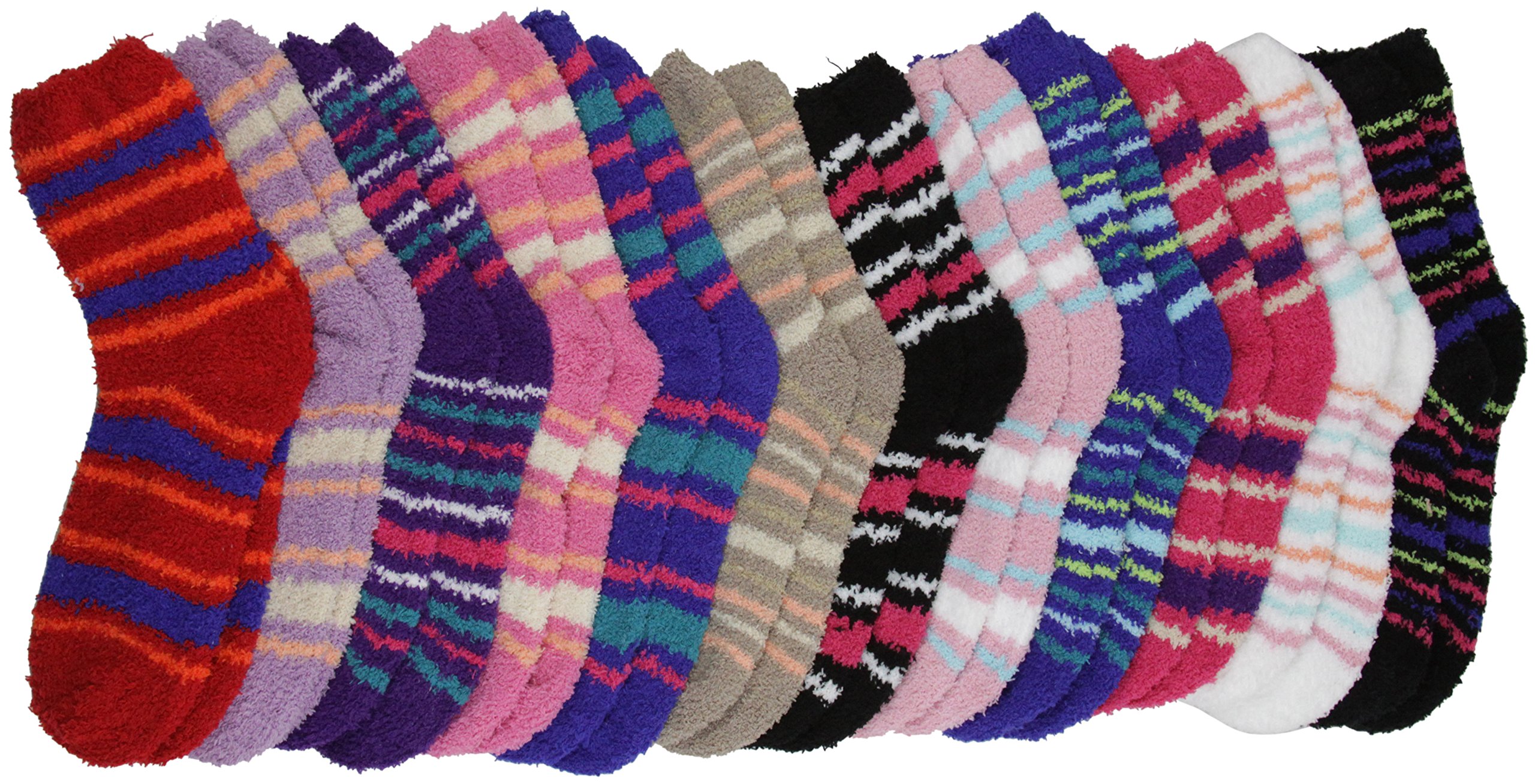 ToBeInStyle Women's Winter Socks Pack of 6 - Warm Thermal Knit Socks for Women, Assorted Colors & Patterns - Perfect for Cold Weather, Snow Boots, and Cozy Indoor Wear