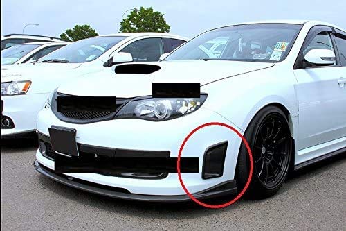 High-Performance Carbon Fiber Front Bumper Side Scoops for Subaru Impreza WRX STI 2008-2014 - Aerodynamic Upgrade & Style Enhancement - Perfect for Racing, Car Shows & Street Performance (Set of 2)