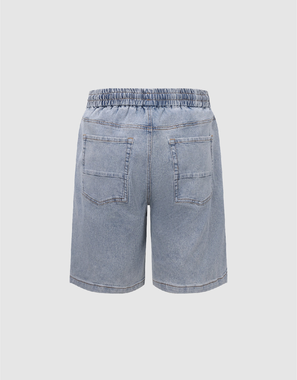 Stylish Women's High Waist Denim Shorts with Drawstring - Comfortable Stretch Denim for Summer, Beach & Casual Outings