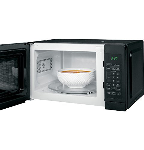 GE 0.7 Cu. Ft. 700W Countertop Microwave Oven with Optional Hanging Kit - Compact Black Microwave for Small Kitchens, Dorms & Office Break Rooms