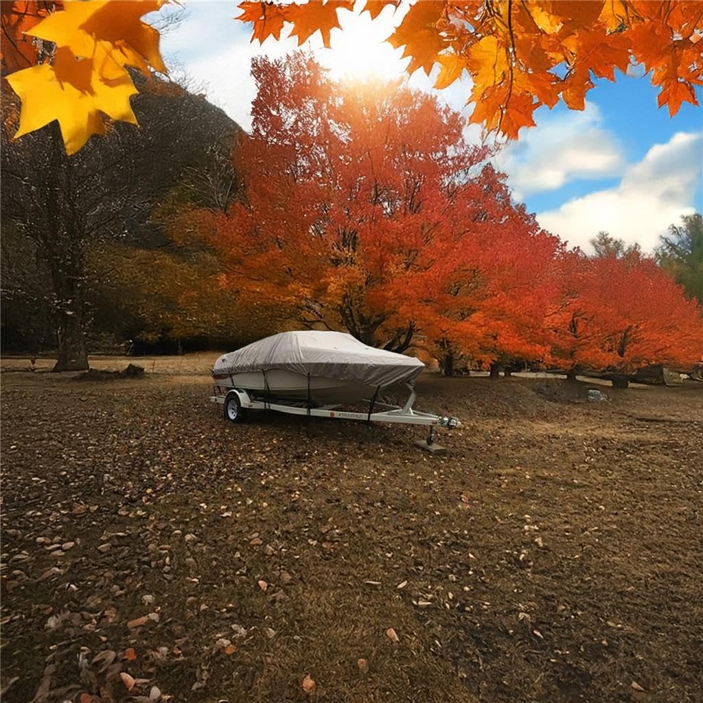 SBU Boat Cover for Xpress ALUMAWELD H-50 DB BASS 2004 - Waterproof Protection for Storage, Travel & Lift | Perfect for Outdoor Boating & Marine Use