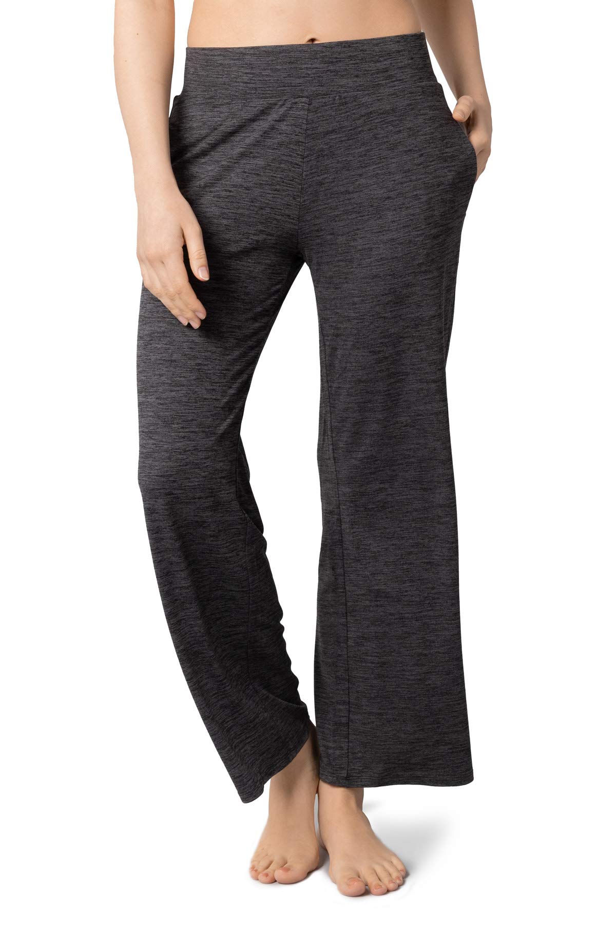 Pure & Simple Women's Knit Comfy Stretchy Pull-On Pajama Pants - Wide Leg Lounge Pants for Sleep, Yoga & Relaxation at Home