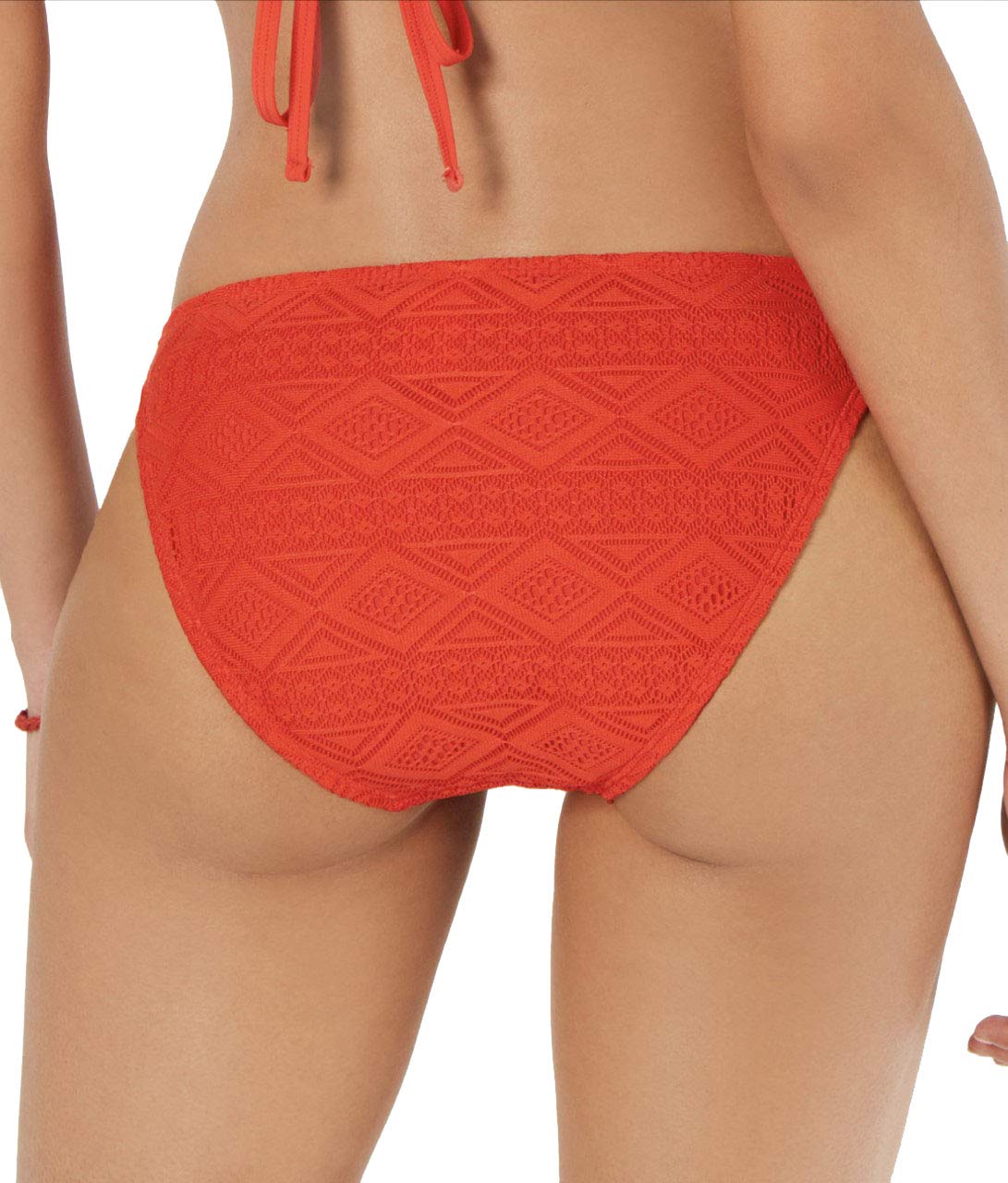 Juniors Black Little Wild One Crochet Strappy Bikini Swimsuit - Red, Medium - Perfect for Beach Vacations, Pool Parties & Summer Getaways