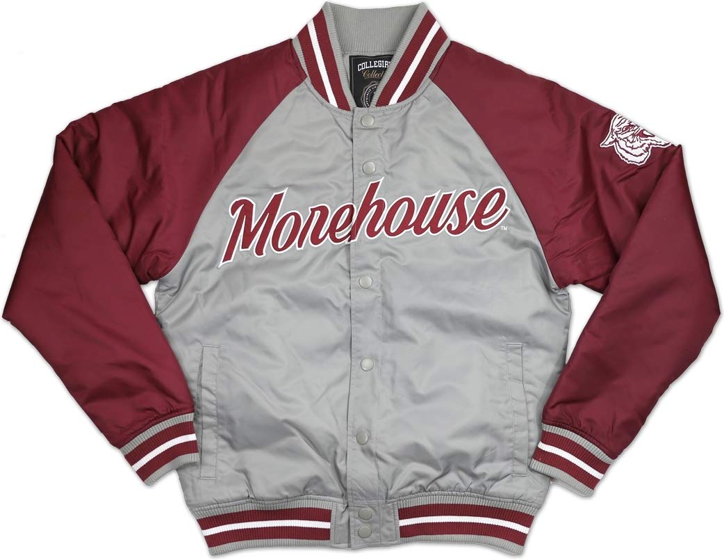 Big Boy Morehouse Maroon Tigers S4 Lightweight Men's Baseball Jacket - Stylish Varsity Jacket for College Fans, Casual Wear & Game Day Outfits
