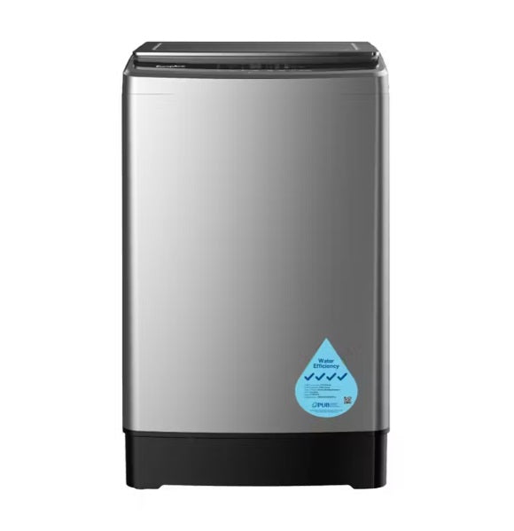 EuropAce ETW8800DGM 8KG Top Load Washing Machine - Gun Metal | Energy Efficient & Quiet Laundry Appliance for Apartments, Small Homes & RVs