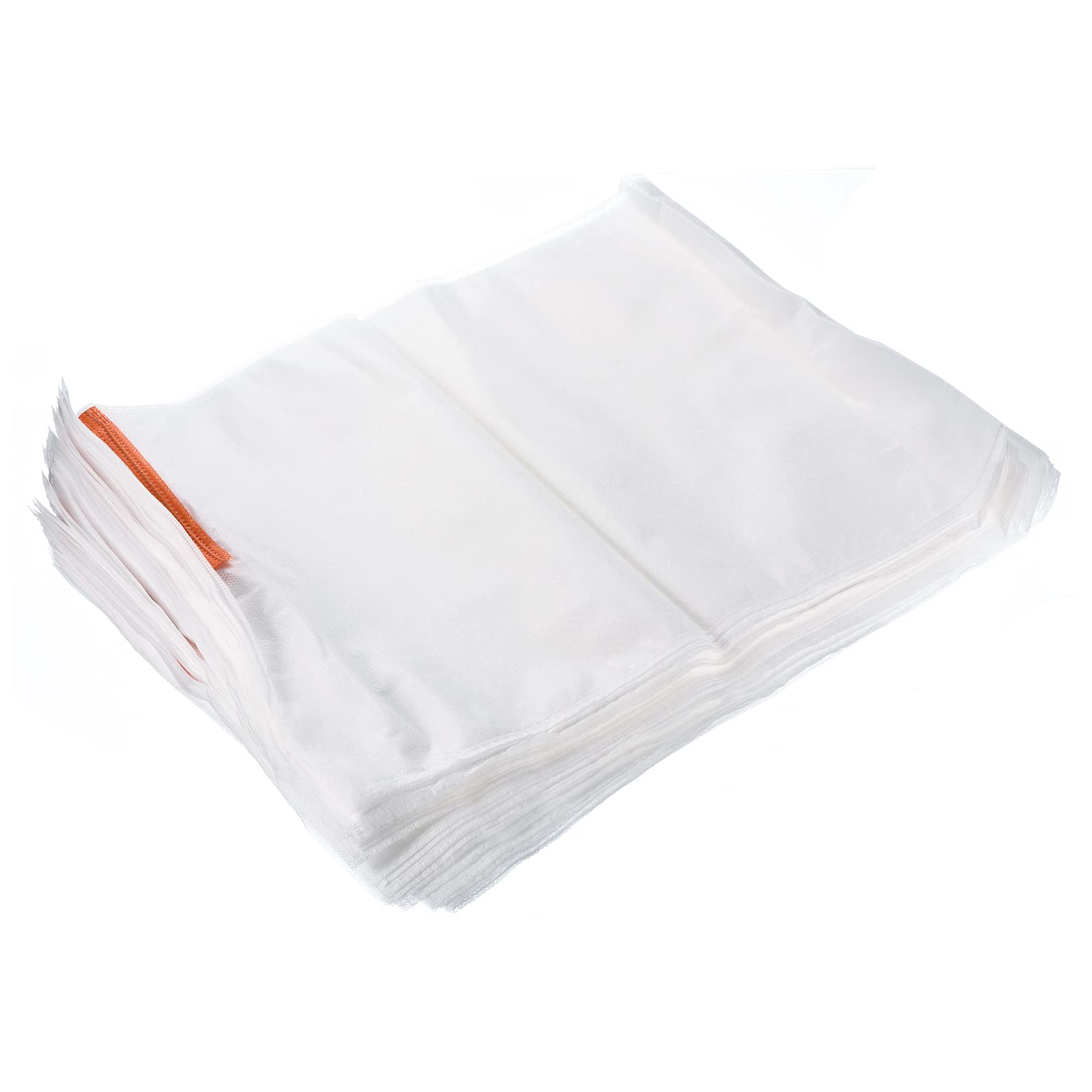 Meccanity 15x11 Inch Non-Woven Fabric Fruit Protection Bags - 100 Pack White Garden Plant Netting Covers for Apples, Pears, Peaches & Flowers | Durable Pest Control & Sun Protection for Organic Gardening