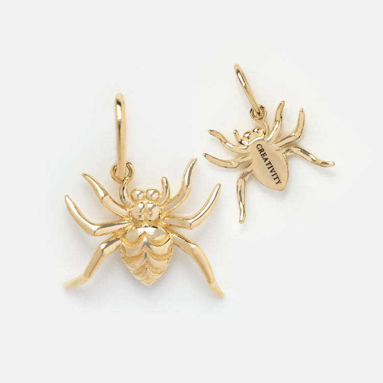 Solid Gold Nature Charm Pendant - Elegant 14K Gold Jewelry for Women, Perfect for Gifts & Everyday Wear
