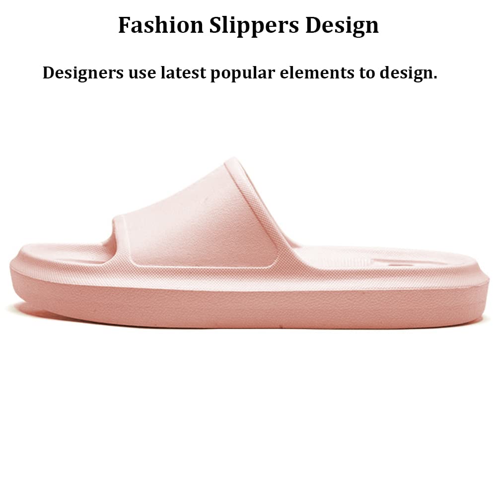 FINLEOO Cloud Slides for Women and Men - Non-Slip Shower Shoes & Cushioned Bathroom Sandals with Thick Sole - Comfortable Indoor/Outdoor House Slippers for Pool, Beach, Spa, and Home Use