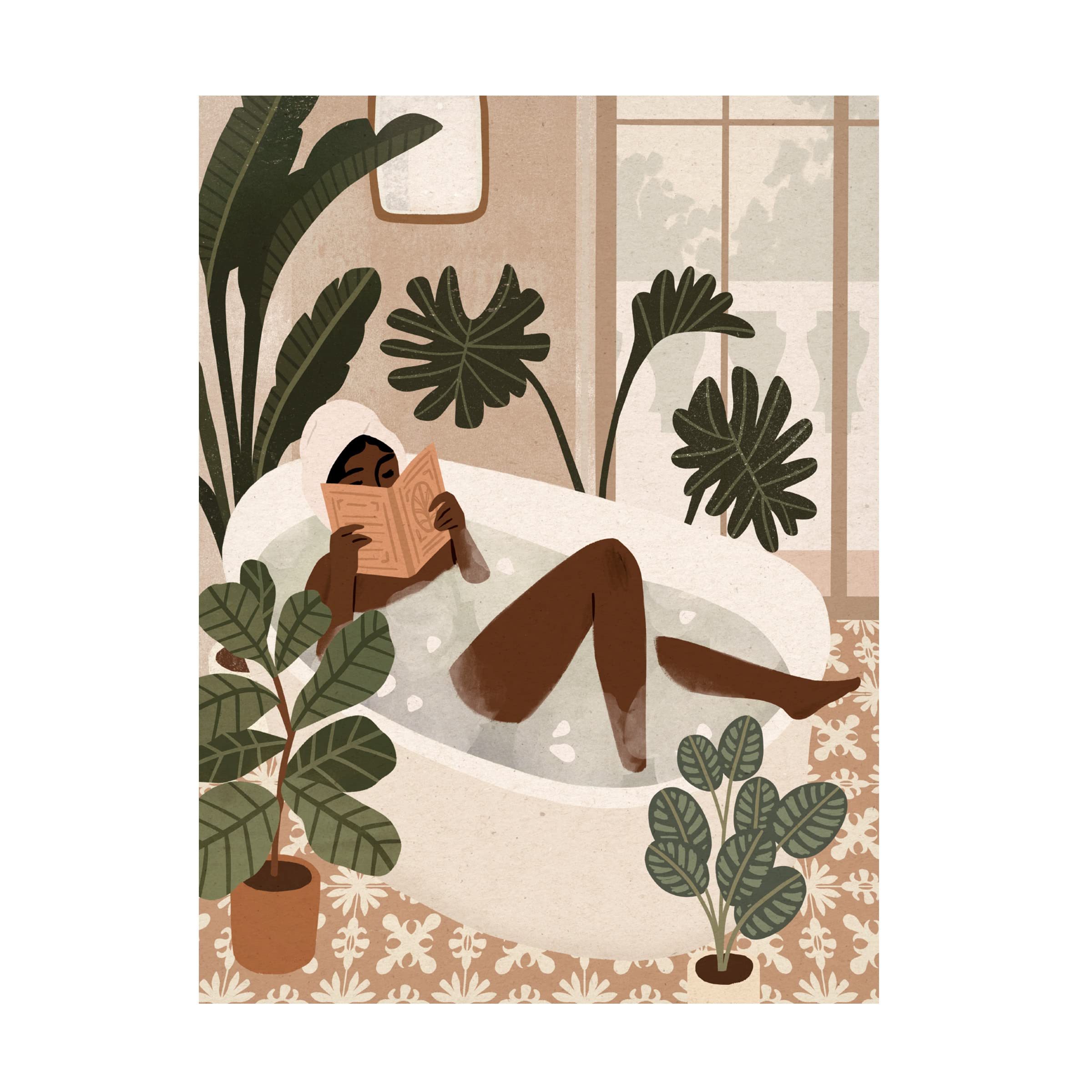 Victoria Barnes 'Home Spa I' Canvas Wall Art - Elegant Bathroom & Relaxation Room Decor for Modern Homes