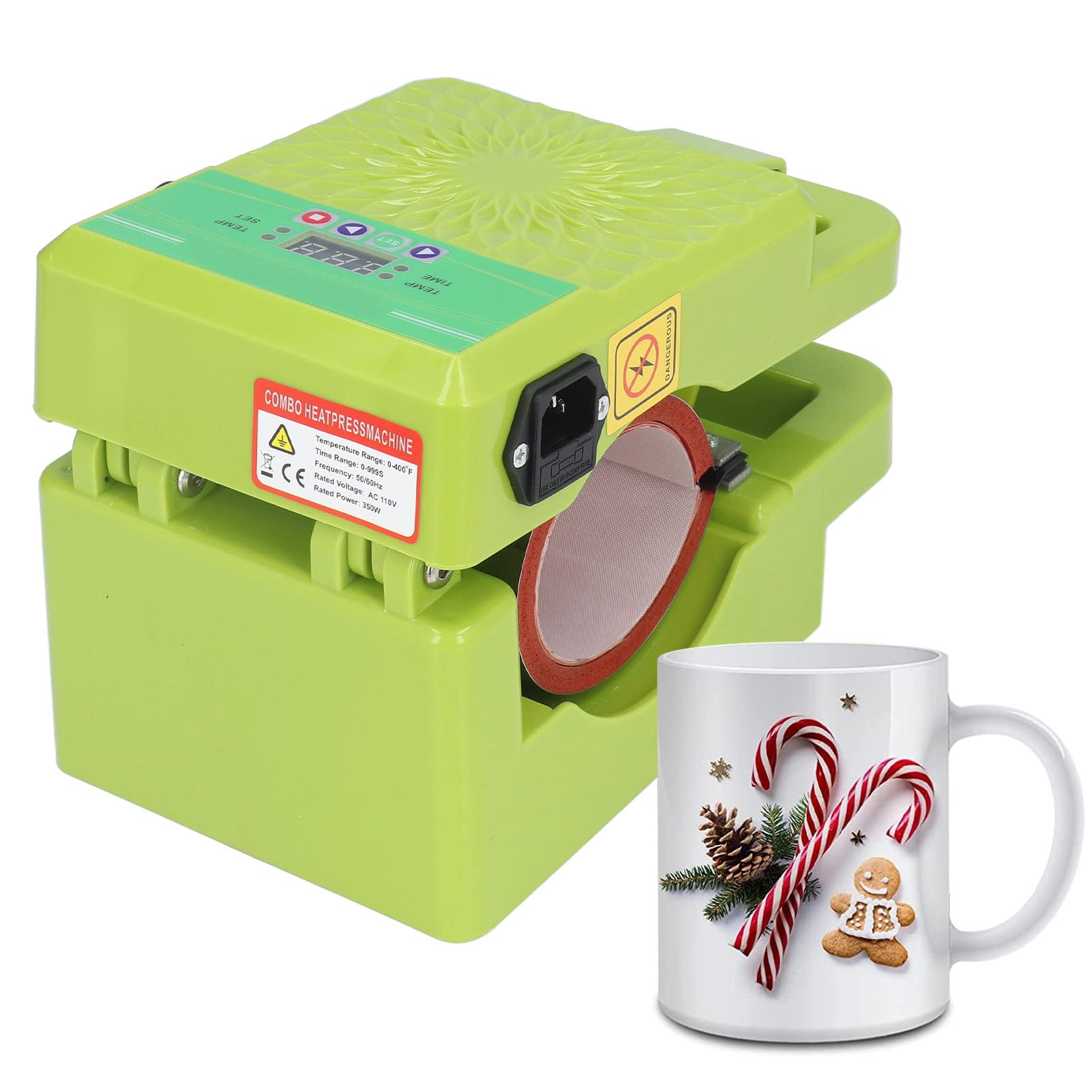 DIY Coffee Mug Heat Press Machine - Sublimation Heat Transfer for Custom Cups, Flexible Control & Efficient Forming, 110V US Plug - Perfect for Personalized Gifts, Home Crafting & Small Business Use