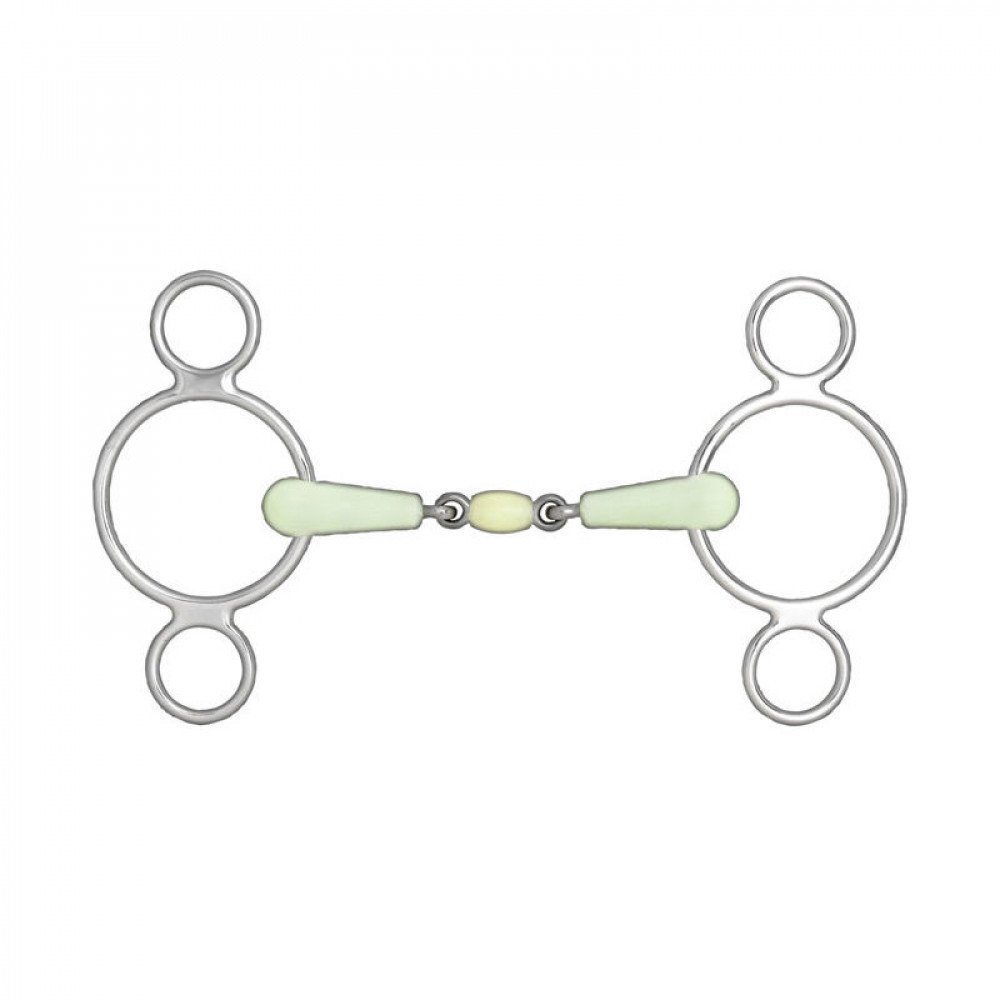 HORZE Apple Flavor Peanut Link Elevator Bit for Horses - Sweet Treat Training Reward for Equestrian Riding & Show Jumping