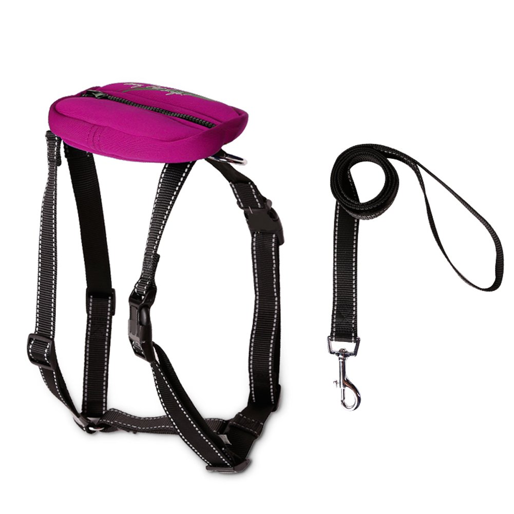 Encell Reflective Dog Harness with Bag for Outdoor Safety