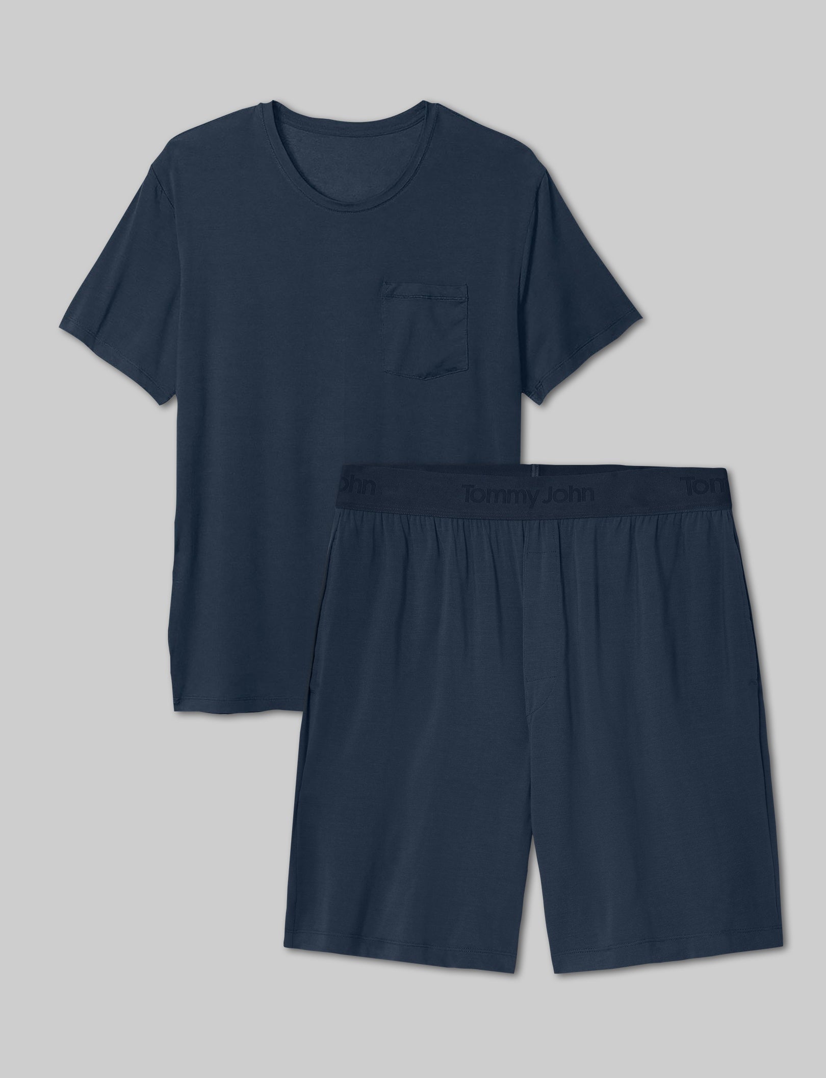 Second Skin Sleep Pocket Tee & Short Set - Ultra Soft Pajama Set for Women - Perfect for Lounging, Sleeping & Travel