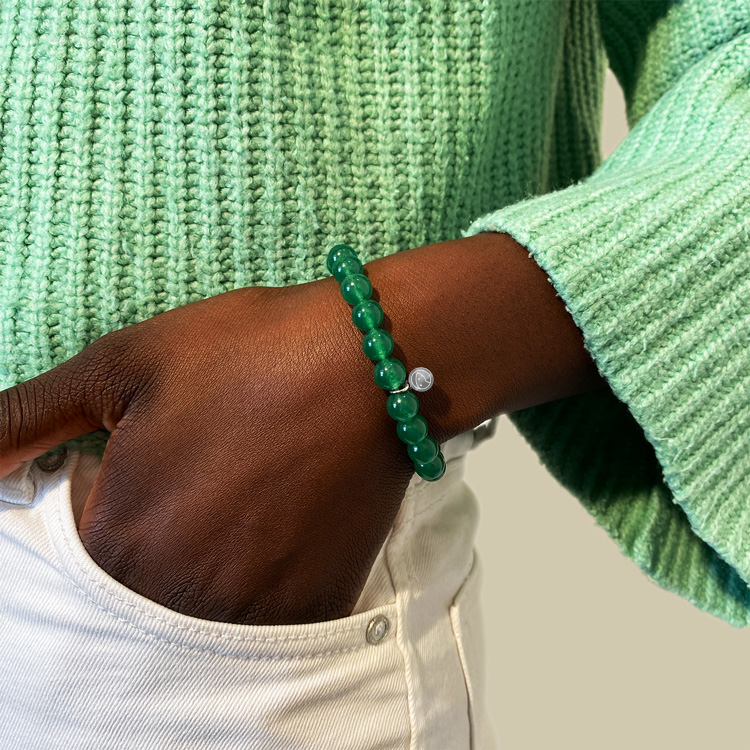 Natural Green Aventurine Stone Beaded Bracelet for Women - Healing Crystal Jewelry for Positive Energy, Luck & Protection - Perfect for Meditation, Yoga & Everyday Wear
