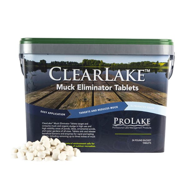 ClearLake Muck Eliminator Tablets - Pond & Lake Cleaner for Algae Control, Water Clarifier - Safe for Fish & Plants | Perfect for Backyard Ponds, Lakes & Water Gardens