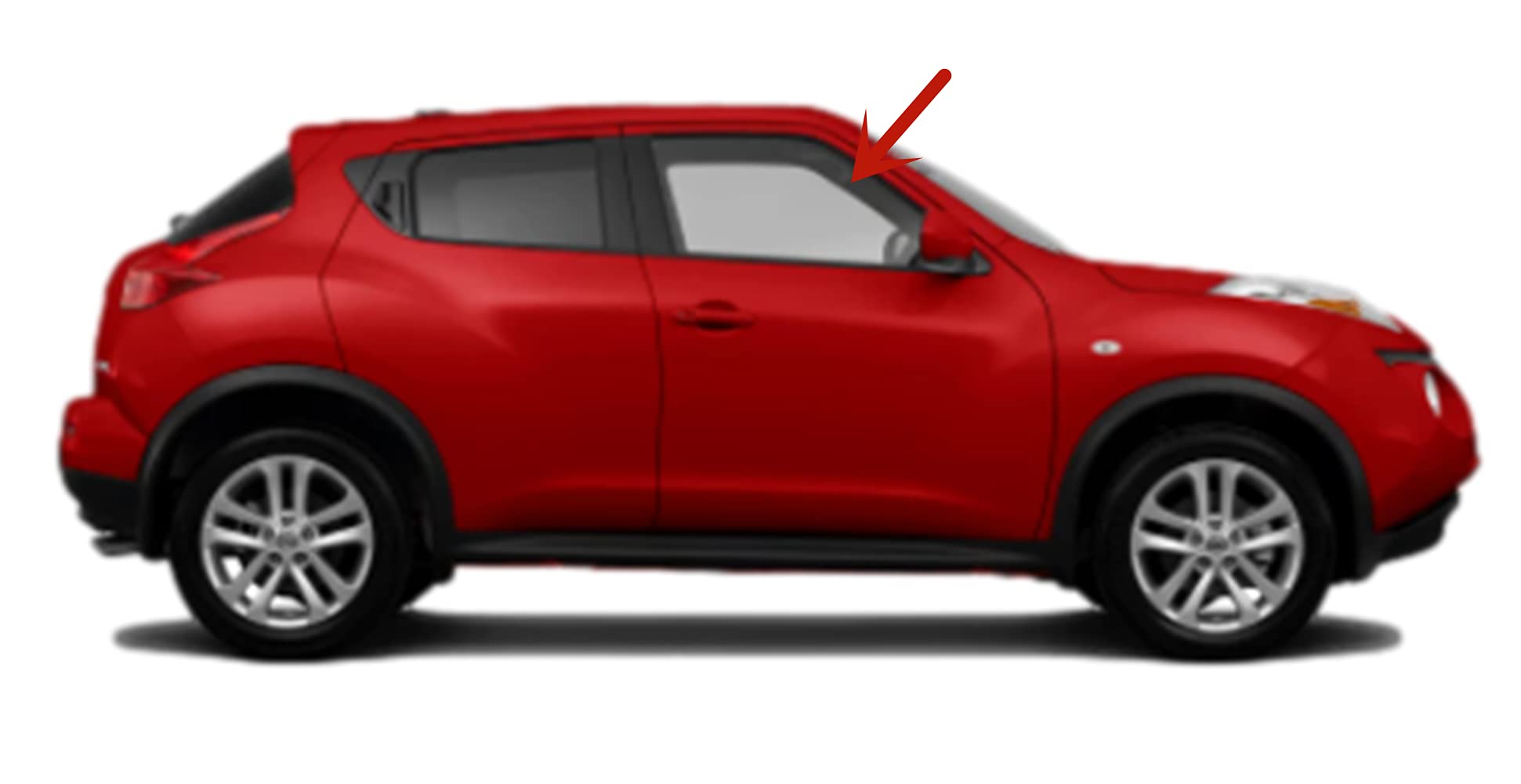 Passenger Right Side Front Door Window Glass Replacement for Nissan Juke 2011-2017 - OEM Fit & Perfect Seal - Easy DIY Installation for Car Window Repair & Replacement