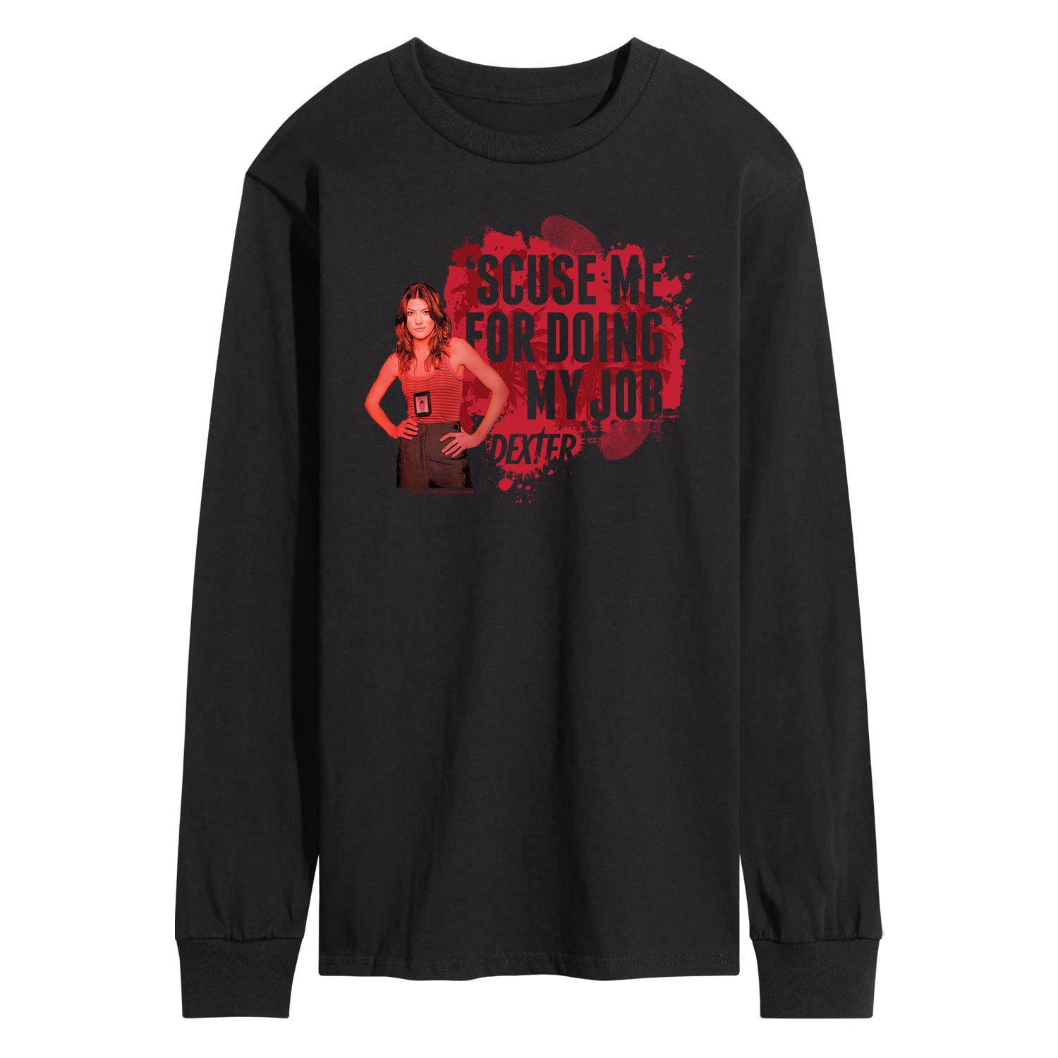 HYBRID APPAREL Dexter Men's Long Sleeve T-Shirt - Soft Cotton Crewneck Tee for Casual Wear, Work & Outdoor Activities