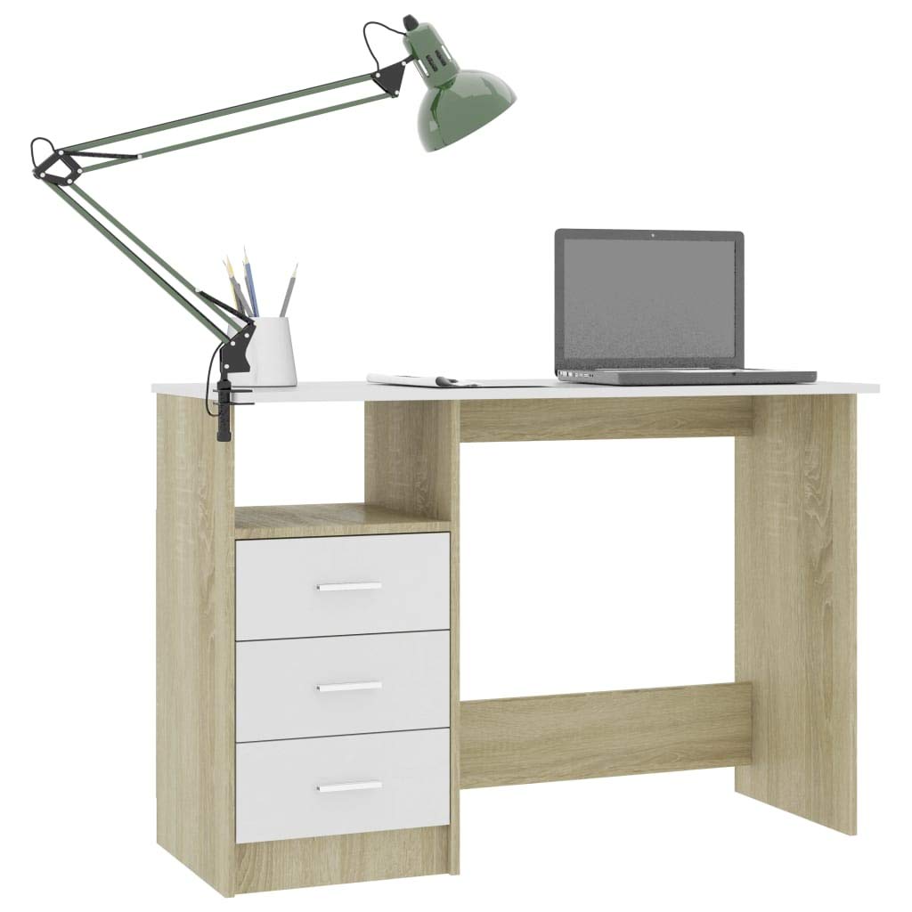 Ergonomic Computer Desk with Drawers - 43.3