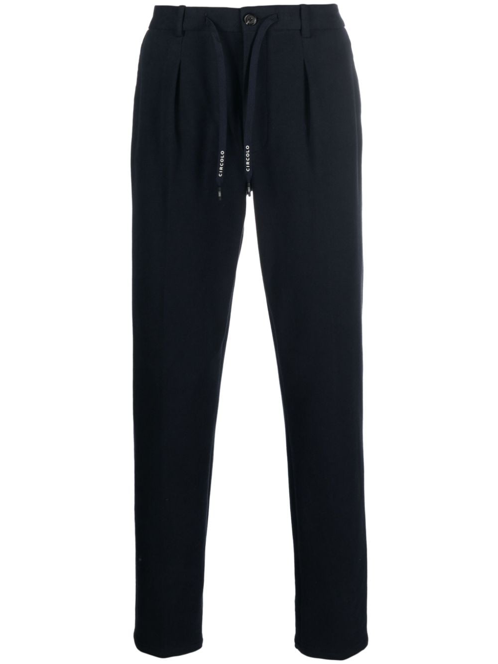 Circolo 1901 Men's Blue Dress Pants - Slim Fit Formal Trousers for Business, Office & Wedding Occasions