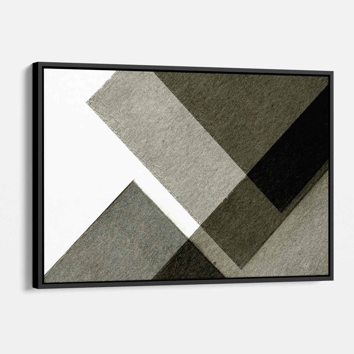 Grey Fabric Wall Art Canvas 6018 - Modern Abstract Textured Hanging Decor for Living Room, Bedroom & Office