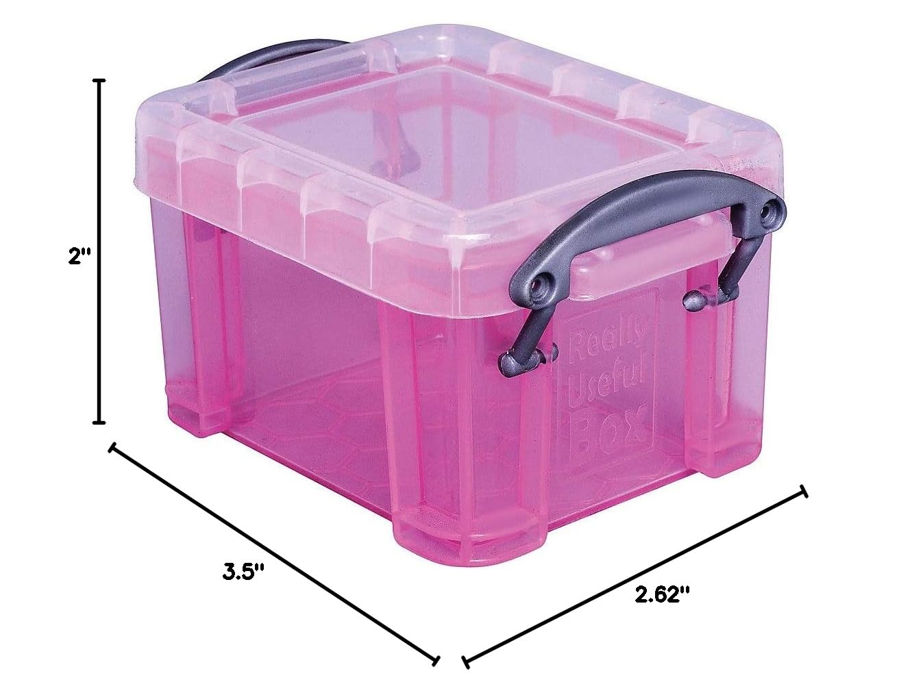 REALLY USEFUL BOX 0.14L (5oz) - Small Plastic Storage Container for Office, Craft, and Home Organization | Perfect for Stationery, Jewelry & Small Items
