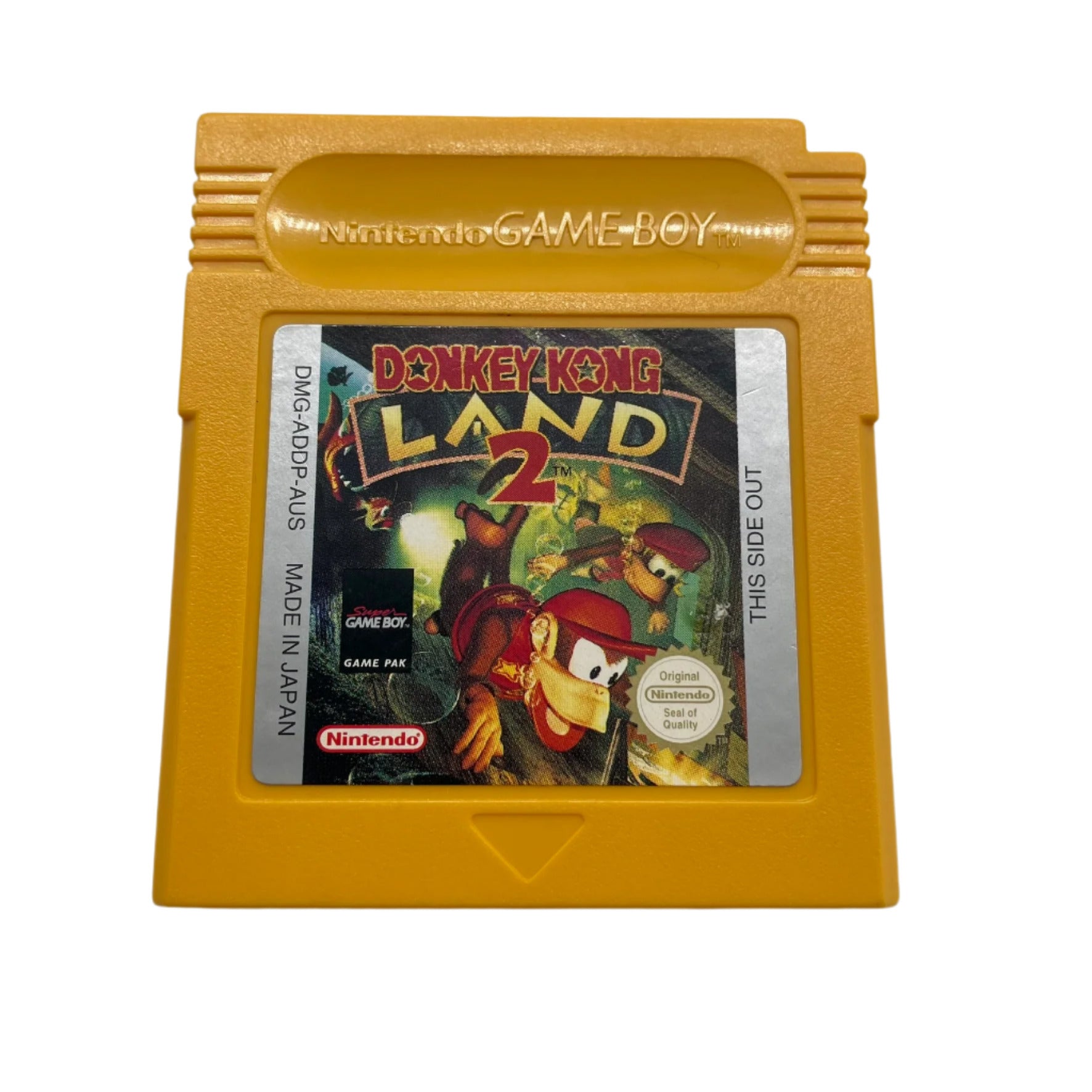 Donkey Kong Land 2 Game Cartridge for Nintendo Game Boy - PAL Version | Retro Gaming Collectible & Classic Handheld Console Experience