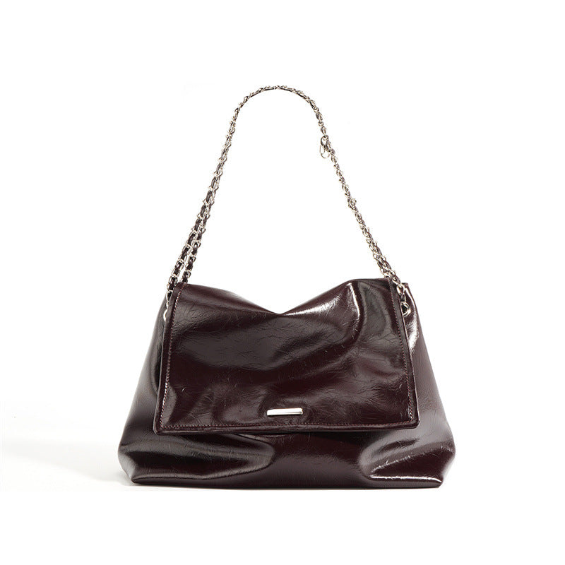 Stylish Modern Chain Shoulder Bag for Women - Trendy Crossbody Purse with Adjustable Strap - Perfect for Work, Travel & Evening Out