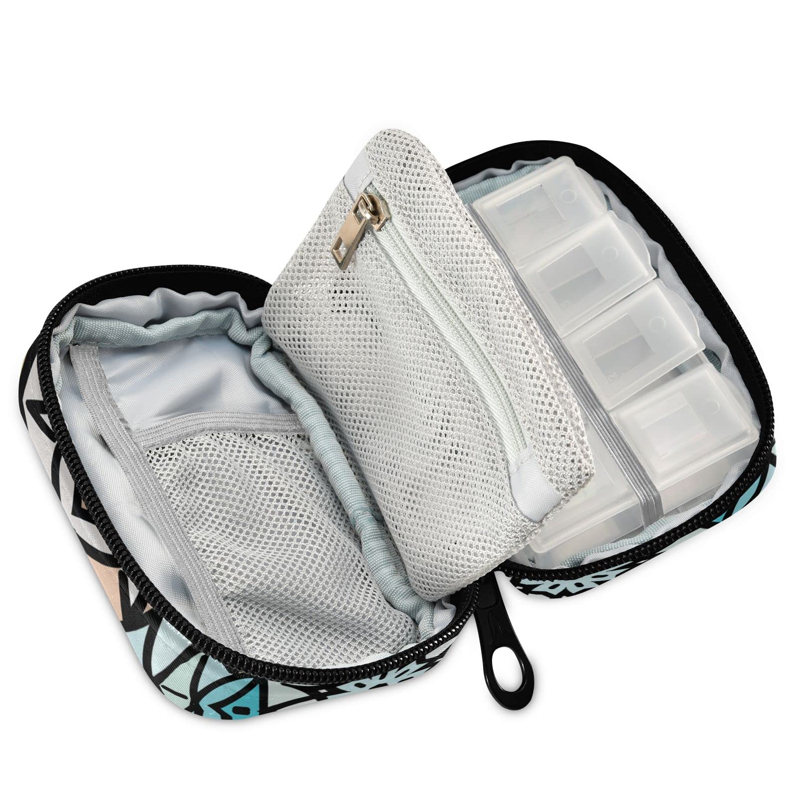 7-Day Pill Organizer Box - Weekly Travel Pill Case with Daily Compartments for Vitamins & Medication - Compact Portable Medicine Dispenser for Purse, Home & Travel - Perfect for Daily Use, Vacations & On-the-Go
