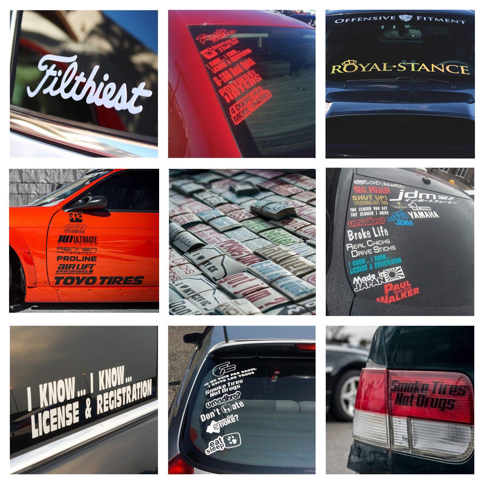 Simply Clean Car Lateral Sticker - 20cm Vinyl Window Decals for Cars, Trucks & Vehicles - Waterproof & Durable Auto Stickers for Personalization & Style - Perfect for Car Enthusiasts, Gifts & Wall Decor