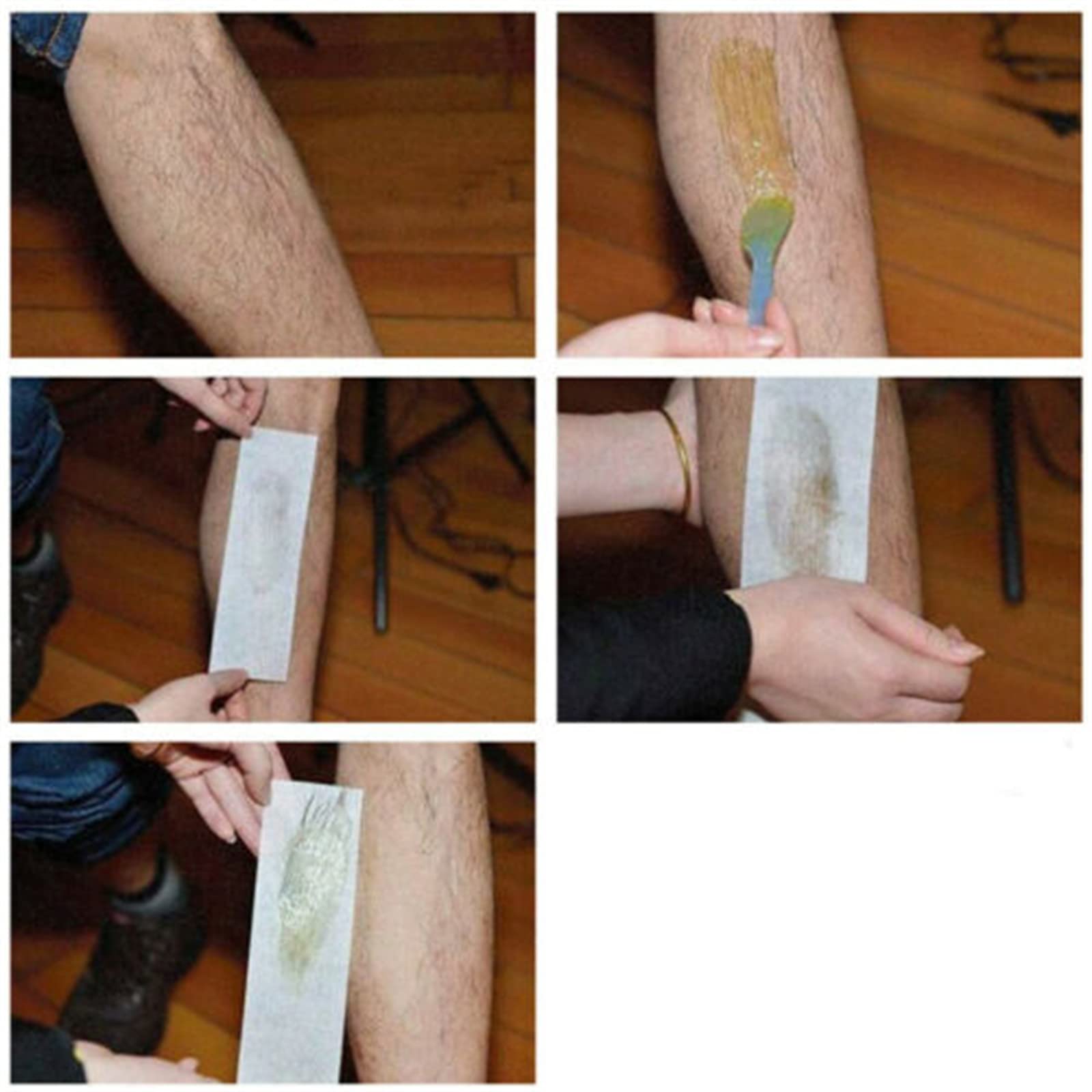 100 Salon-Grade Hair Removal Wax Strips for Legs & Body - Non-Woven Depilatory Paper for Sensitive Skin - Men & Women - Perfect for Home Waxing & Salon Use