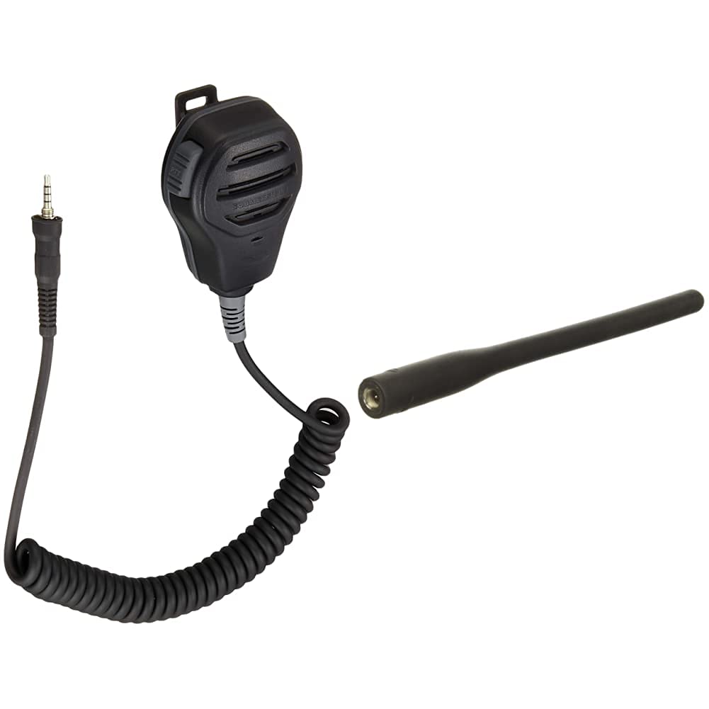 Standard Horizon VHF Marine Radio Speaker/Microphone & Antenna Bundle - Waterproof Handheld VHF Radio Accessories for Boating, Fishing & Emergency Communication