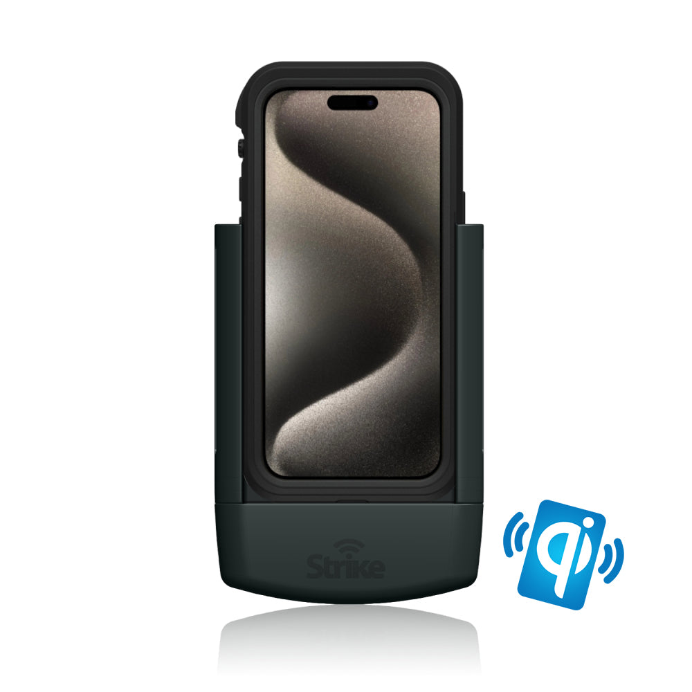iPhone 15 Pro Max Wireless Charging Car Mount Holder - Compatible with OtterBox Fre Case | Perfect for Safe Hands-Free Driving & GPS Navigation