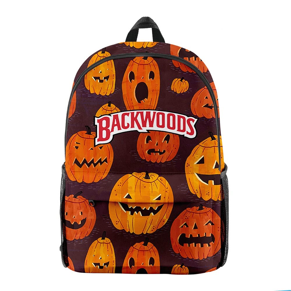 FEIRUIJI Halloween Themed Backpack - Waterproof Laptop Backpack for School, Travel & Work - 26x44x15cm Lightweight Book Bag for Men & Women - Perfect for Trick-or-Treating, College & Outdoor Adventures