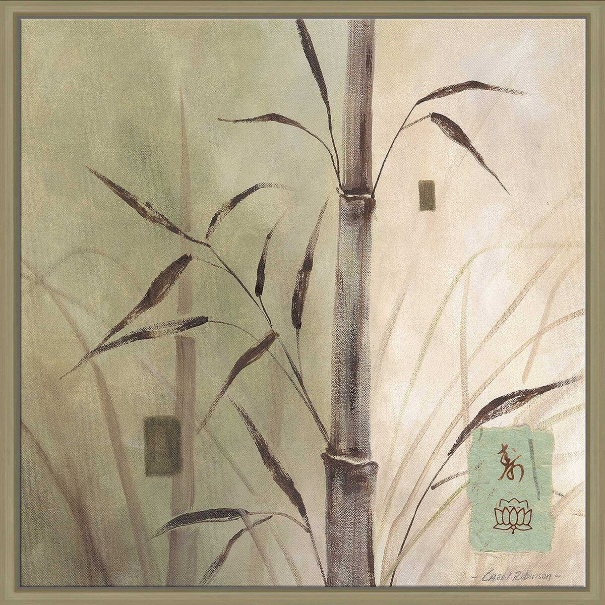 Bamboo Sanctuary II Floating Canvas Wall Art - Modern Home Decor for Living Room, Bedroom & Office - Nature Inspired Print for Relaxing Spaces