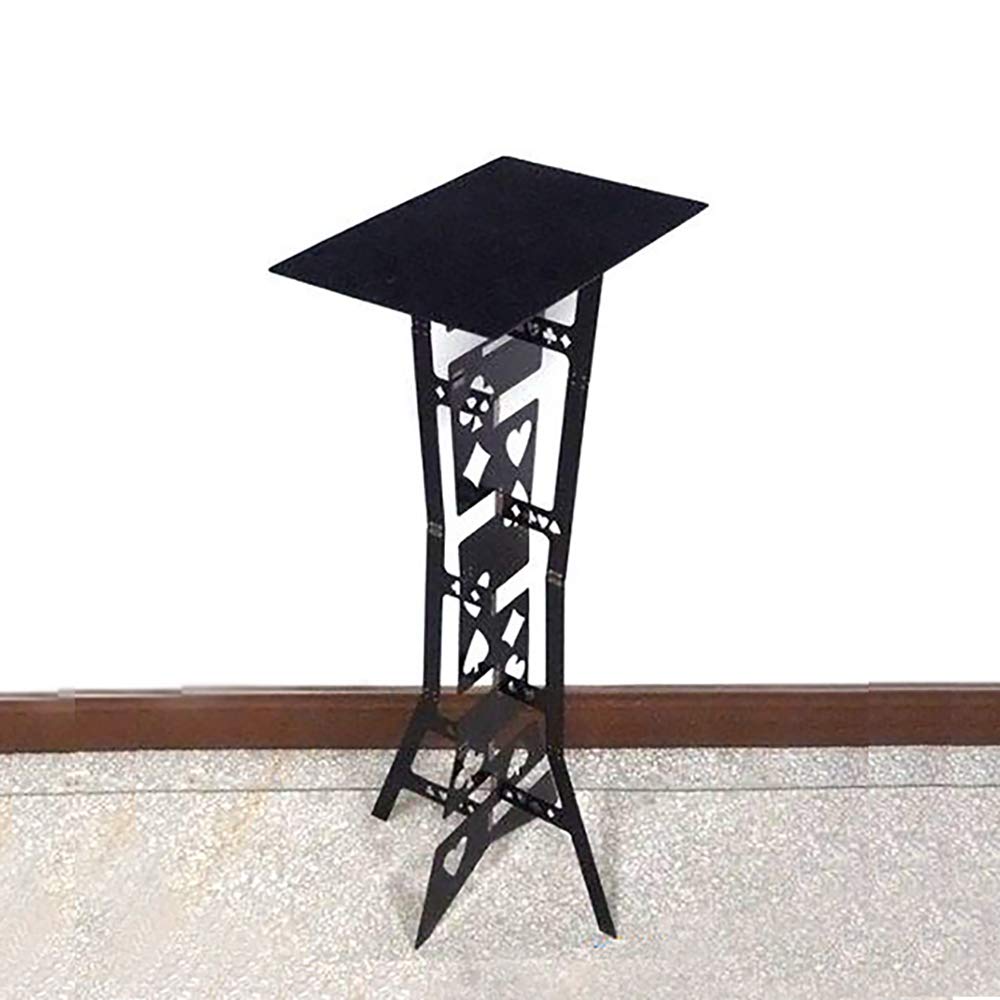Enjoyer Magic Folding Table - Professional Poker Table for Magicians with Illusion Tricks & Gimmicks | Portable Black Magic Props for Stage Performances | Perfect for Close-up Magic, Parties, and Home Entertainment