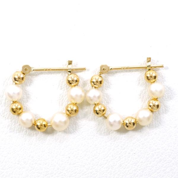18K Yellow Gold Pearl Earrings for Women - Elegant & Timeless Pearl Jewelry - Perfect for Weddings, Parties & Special Occasions