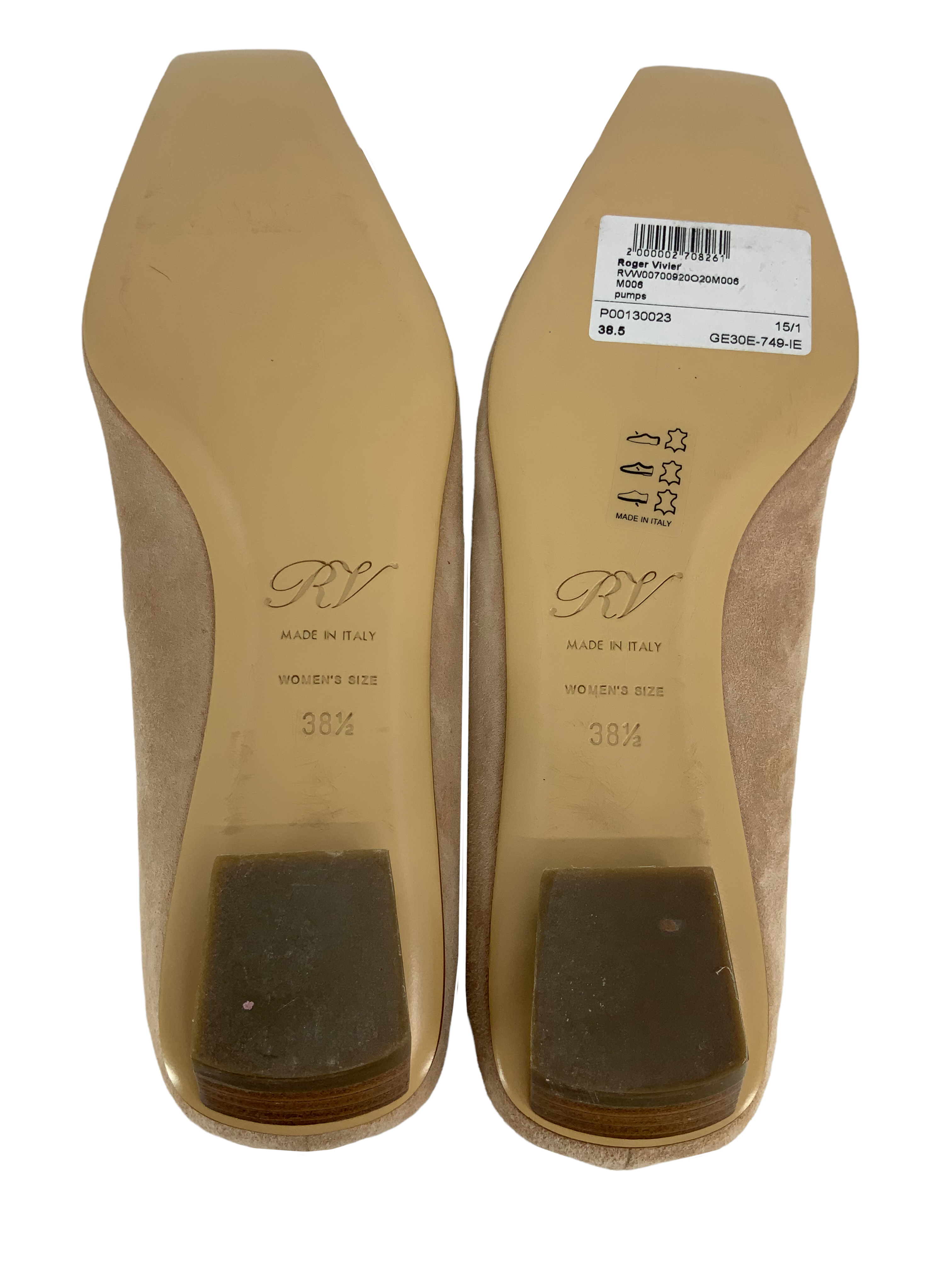 Roger Vivier Belle Vivier Metal Buckle Ballerina Flats - Women's Size 8.5 (US) | Elegant Comfort for Office, Wedding & Special Occasions