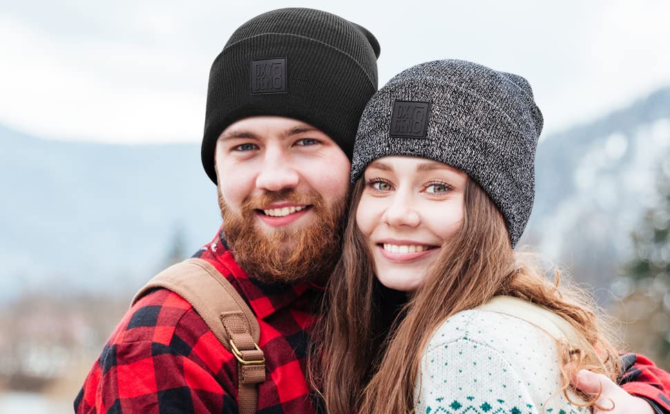 Soft & Stretchy Unisex Beanie Hats - Warm Knit Winter Skull Cap for Men & Women | Perfect for Skiing, Snowboarding & Cold Weather Activities