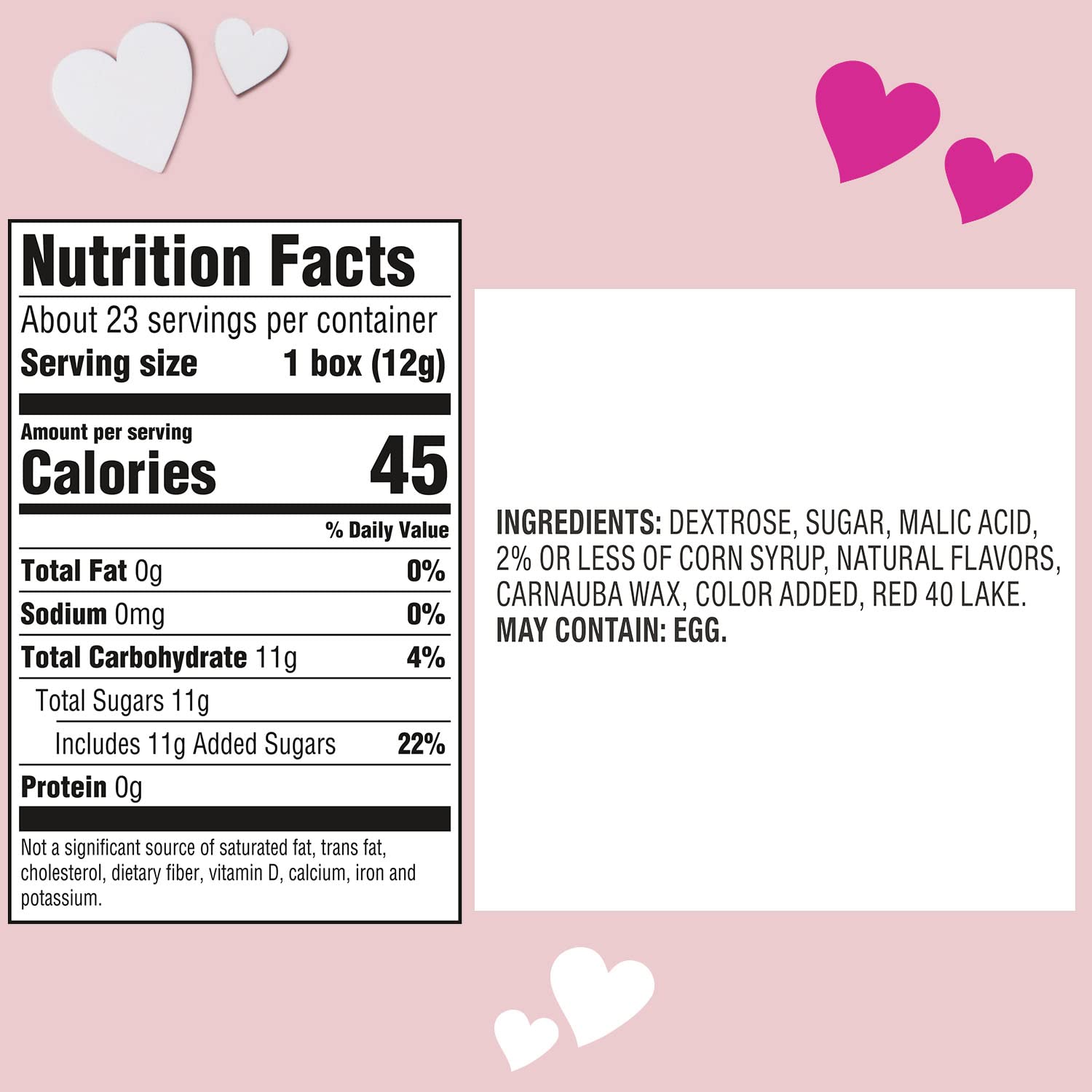 NERDS Valentine’s Day Candy - Strawberry & Punch Flavors | Sweet & Sour Individually Wrapped Treats | 9.8oz Box (Pack of 24) | Perfect for Classroom Treats, Party Favors & Holiday Gift Baskets