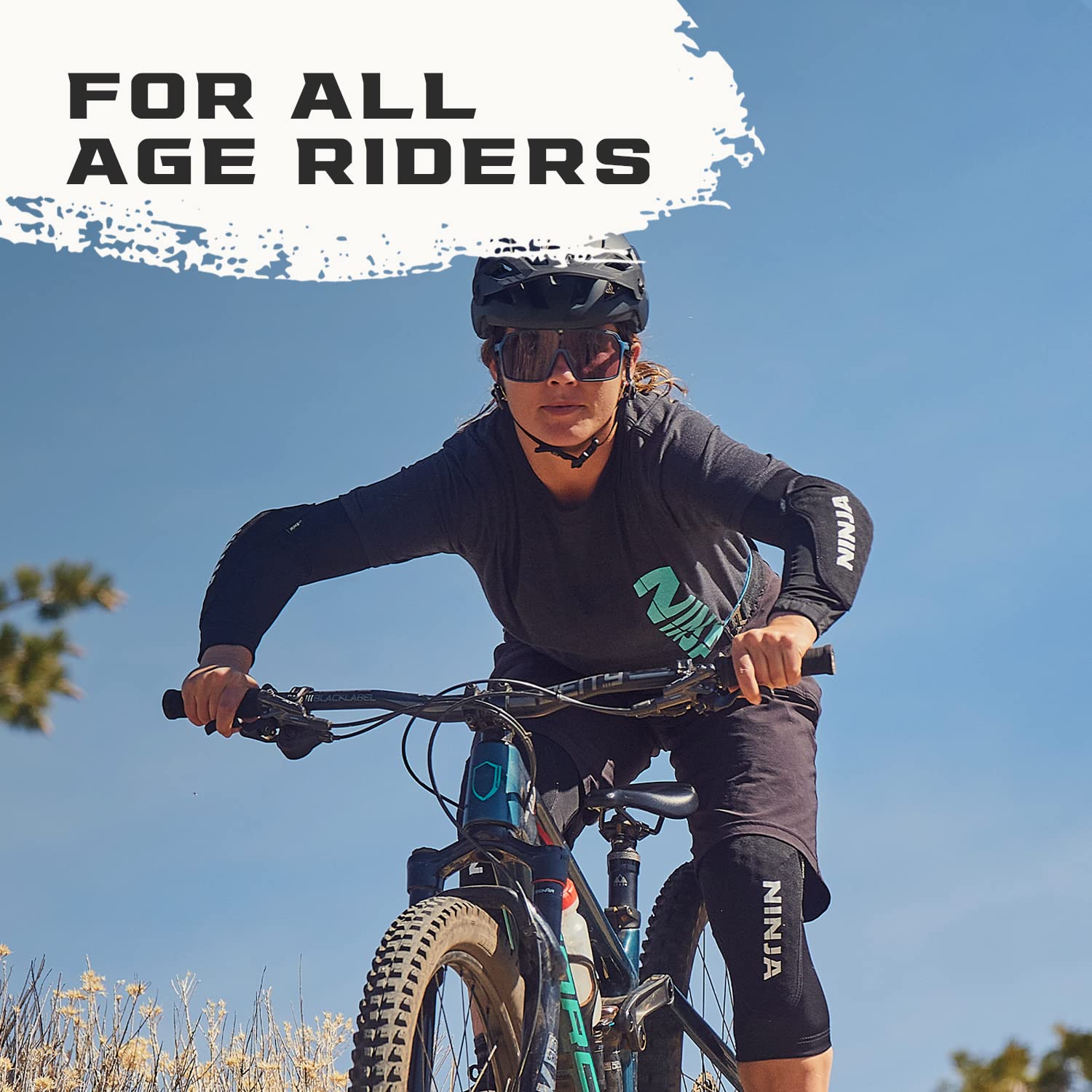 Ninja MTB Jump Ramp - Portable 4-Panel Bike Ramp for BMX, Mountain Bikes, Scooters & Skateboards | Durable Turbo Kicker for Kids & Adults | Perfect for Backyard Stunts, Park Riding & RC Car Jumps