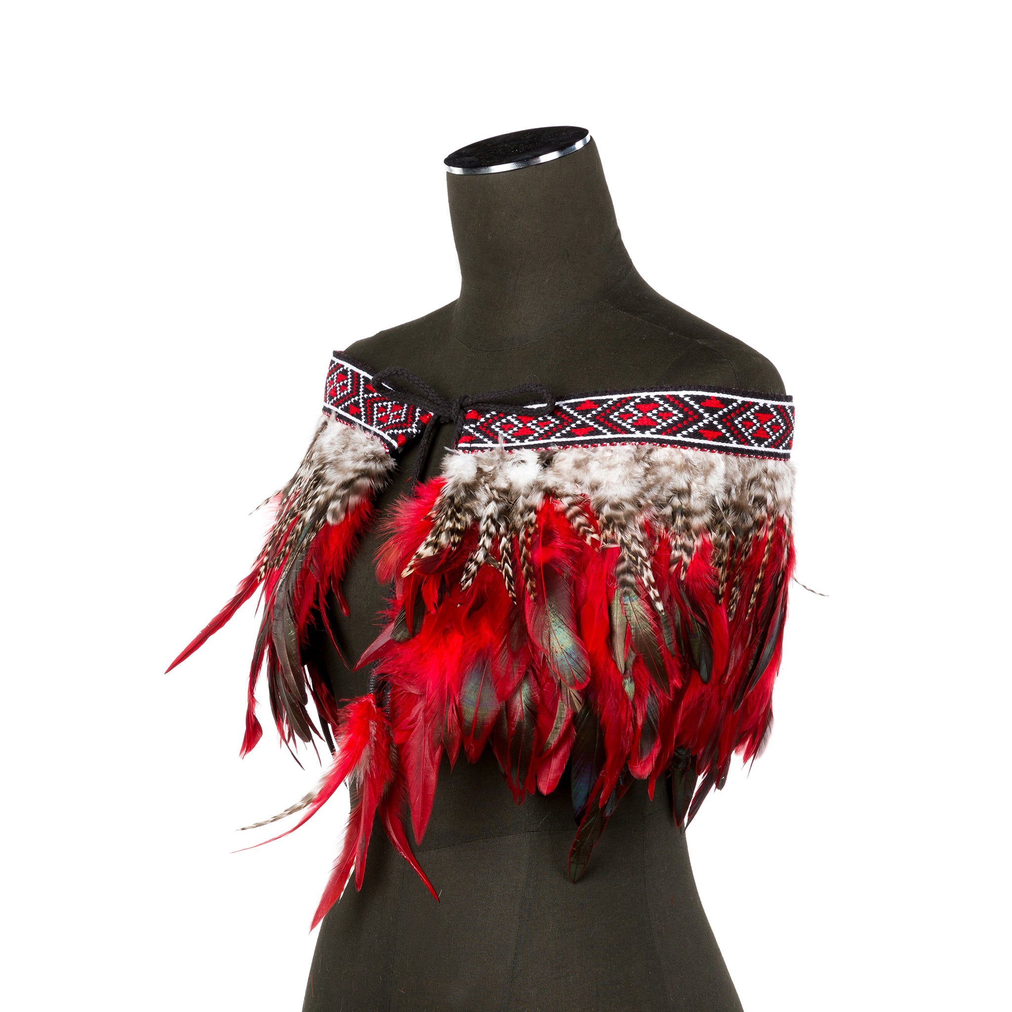 Elegant Adult Quarter Length Feather Cloak - XL Size for Cosplay, Renaissance Fairs & Halloween Costumes | Premium Quality Feather Cape for Theatrical Performances & Fantasy Events