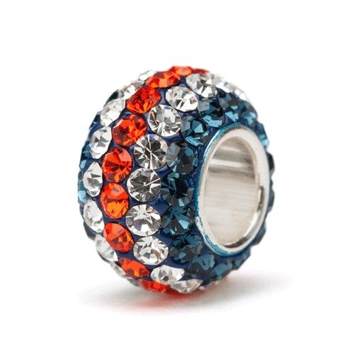 **Auburn University Tigers Charm Bracelet - Official Licensed AU Jewelry with Block AU & Crystal Charms | Stainless Steel | Perfect for Auburn Fans, Graduation Gifts & Game Day Spirit**